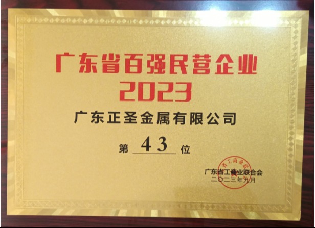 2023广东省百强民营企业